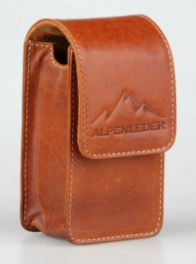 Alpenleder Etui pour appareil photo compact cognac