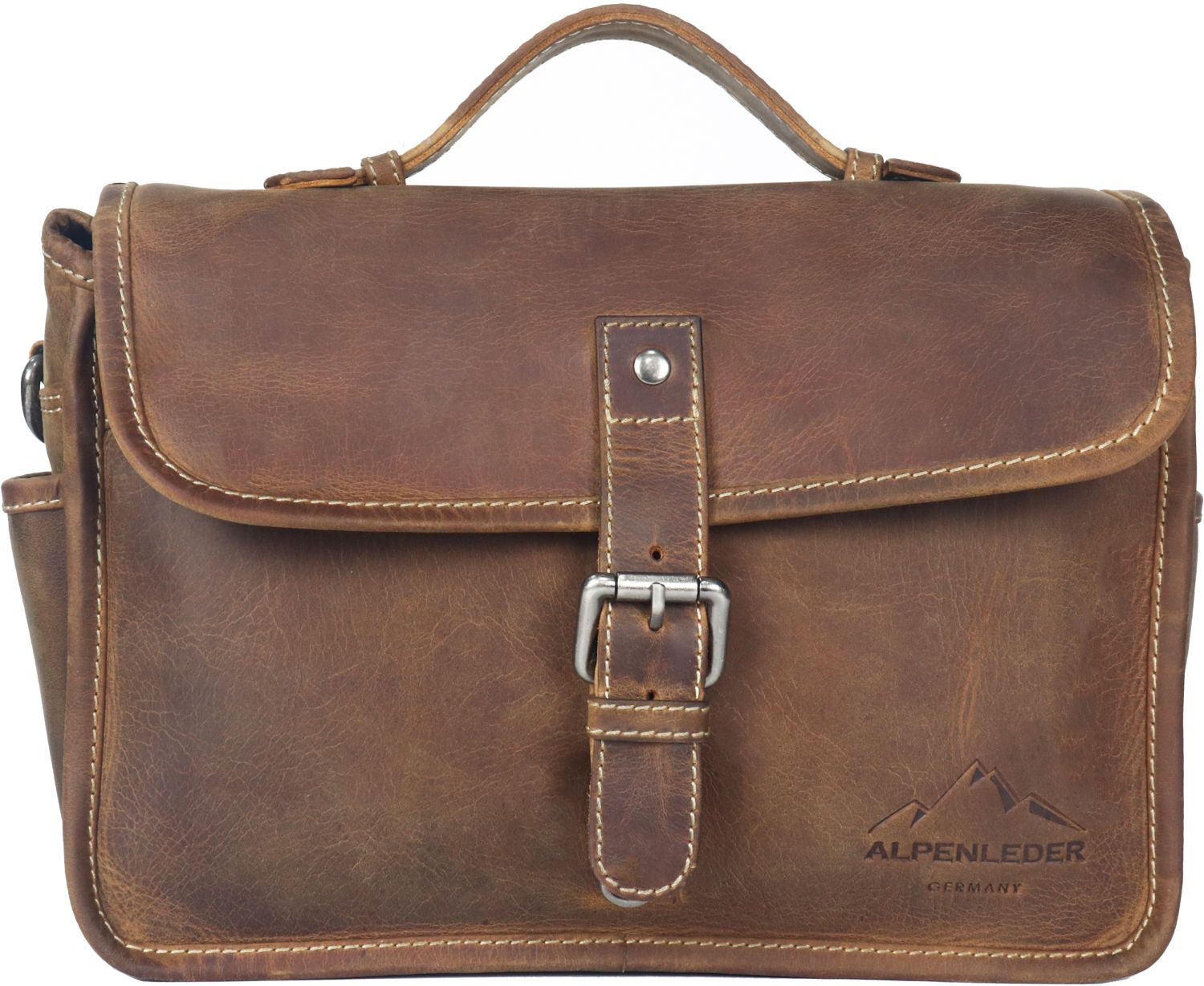 Alpenleder Kameratasche Presse wild camel