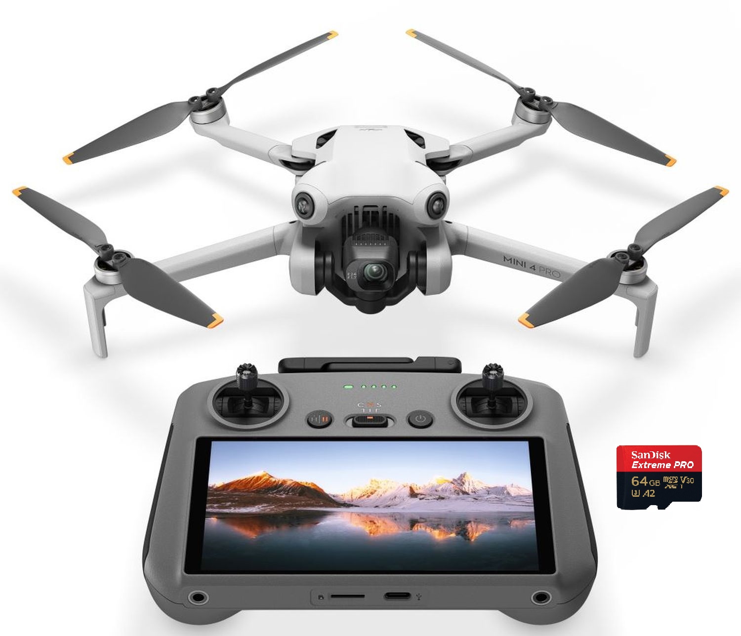 DJI Mini 4 Pro + Smart Controller + SanDisk micro SDXC 64GB 200 MB/s