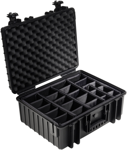 B&W Case Type 6000 RPD schwarz mit Facheinteilung