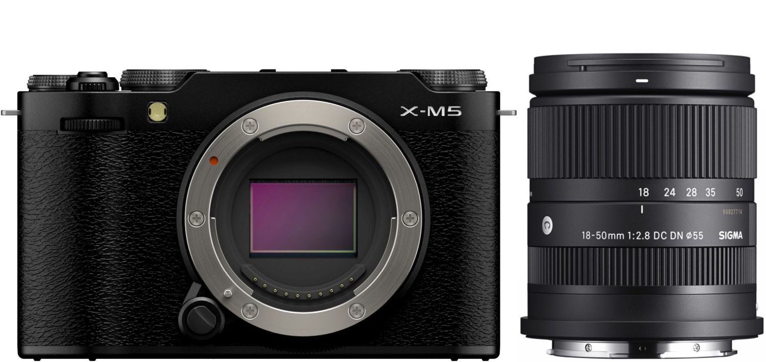 Fujifilm X-M5 Body Black + Sigma 18-50mm f2.8 Fuji X