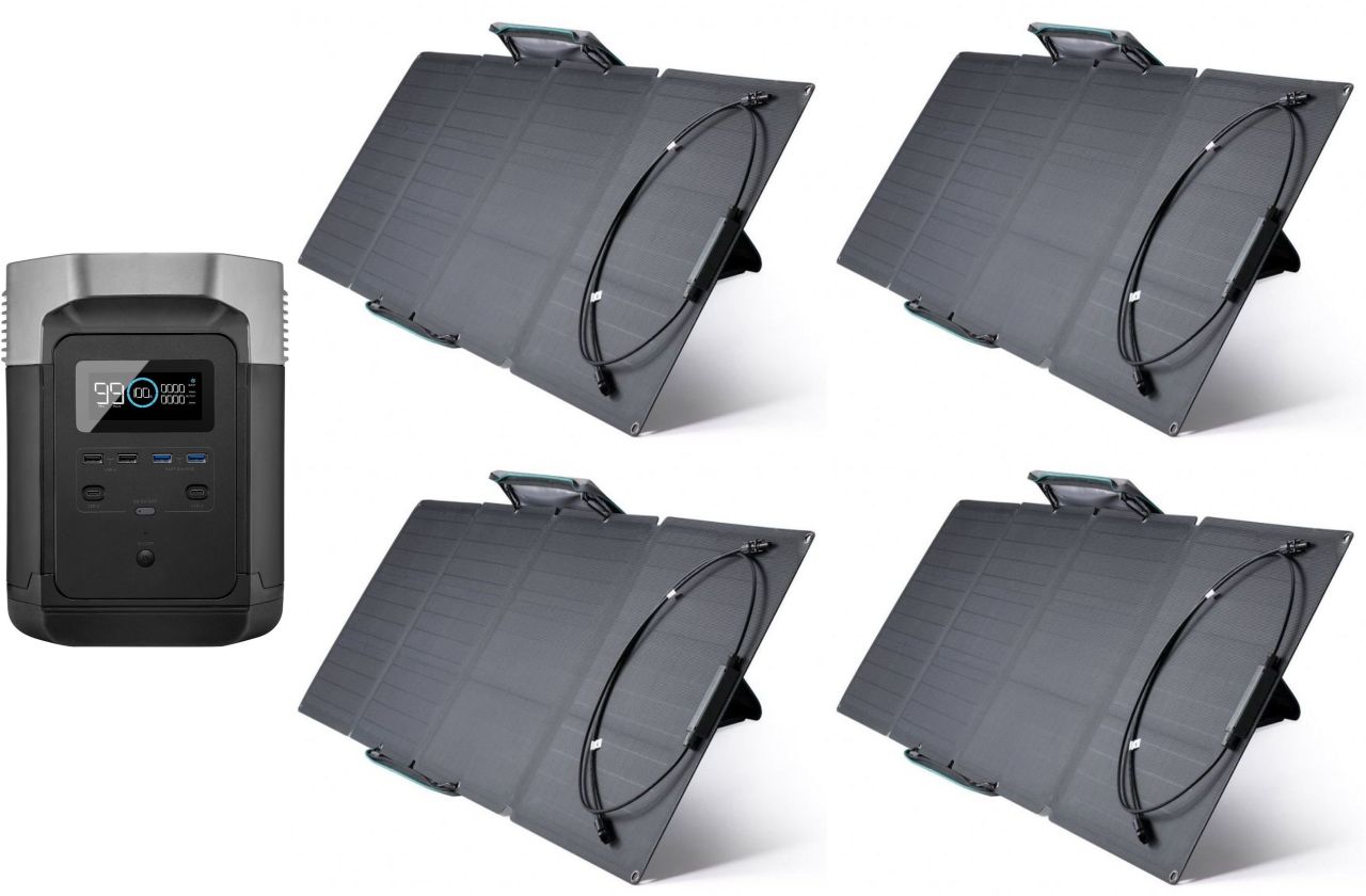 EcoFlow Delta 1300 + 4x 110W solar panel