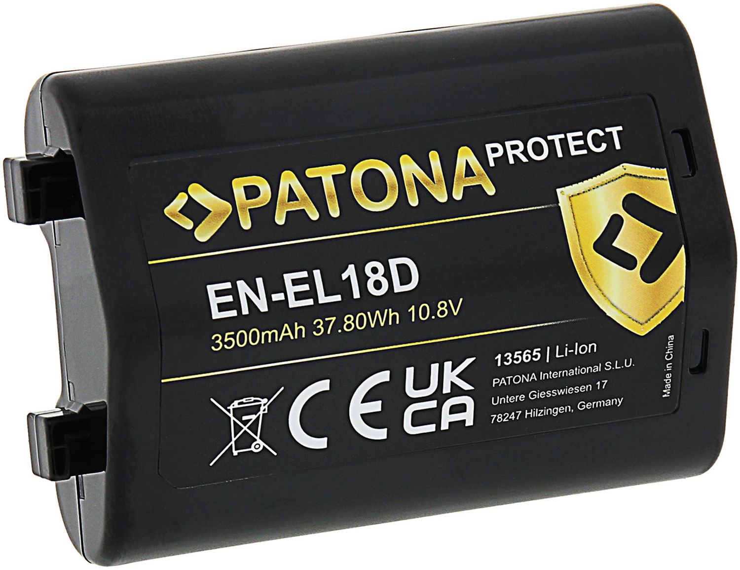 Batteria DSTE EN-EL18d Migliorata Per Nikon D4, D5, D6, Z9, D800 – 11.1V E Visualizzazione Stato