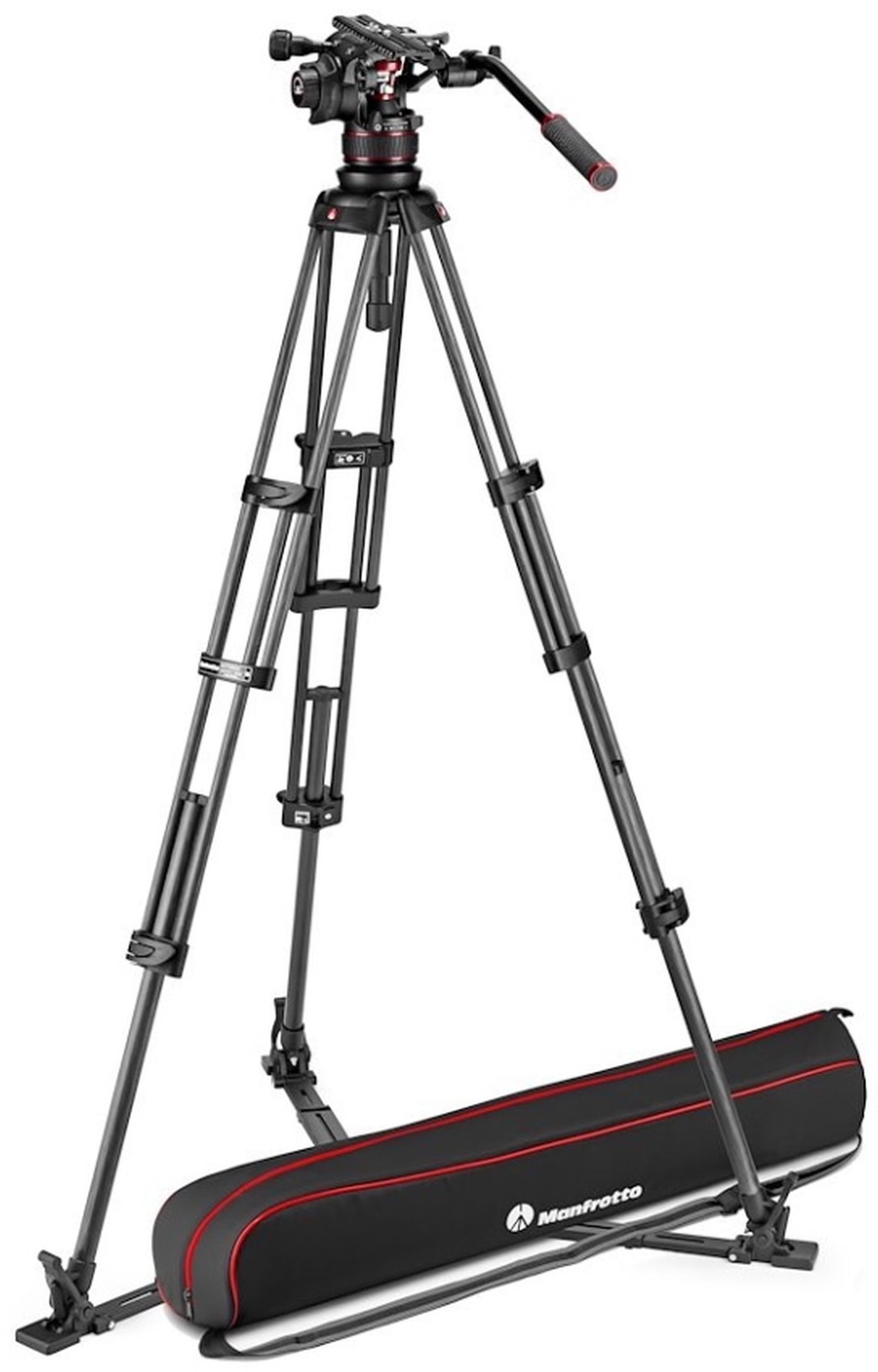 Nitrotech 612 Carbon video tripod with floor spreader