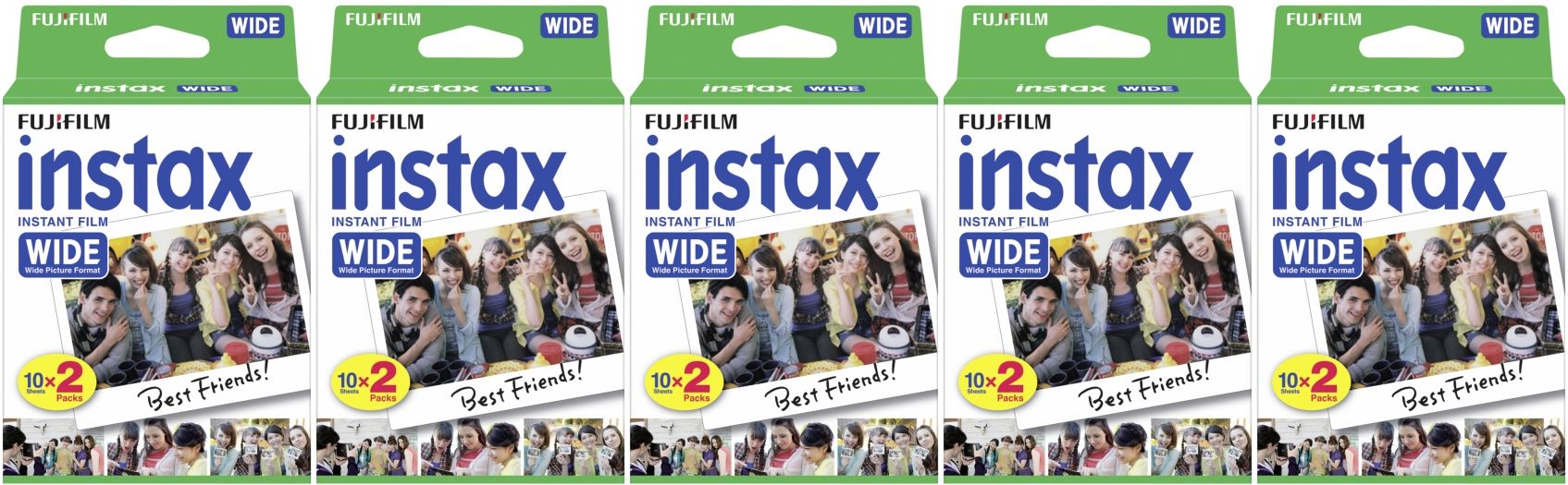 Fujifilm Instax WIDE Film DP 5 pack for 100 pictures