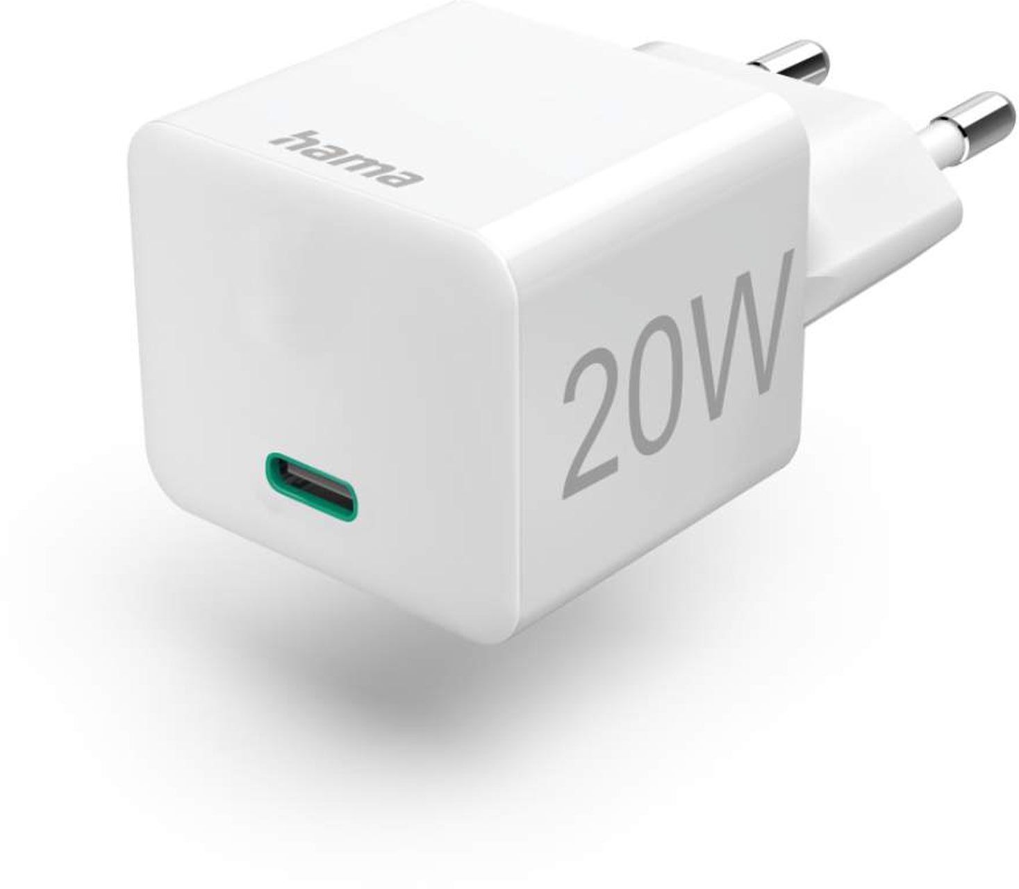 Hama 201650 Mini USB-C Quick Charger 20W White