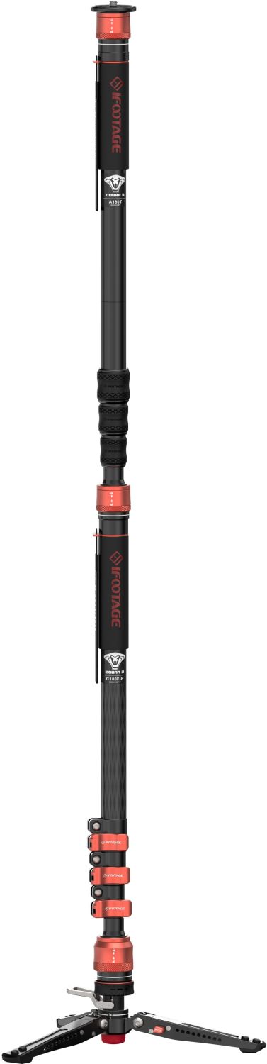 iFootage Cobra 3 Carbon fiber Flip lock Pedal Monopod