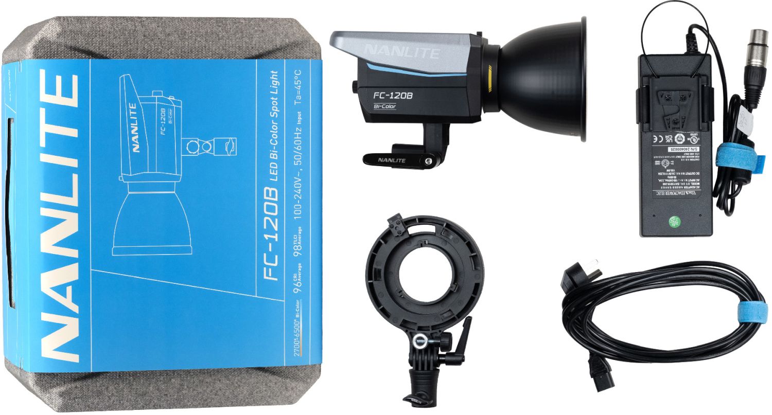 NANLITE FC-120B Bi-Color Reportage- und Studio-Scheinwerfer