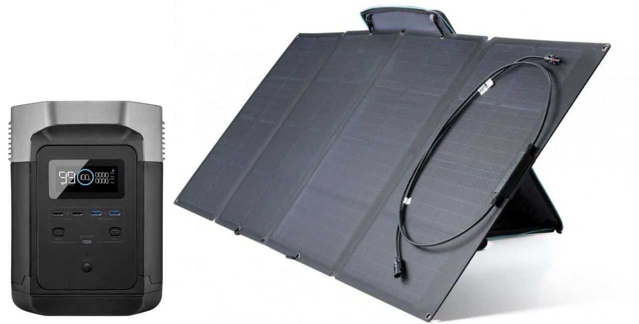 EcoFlow Delta 1300 1260Wh + 160W solar panel