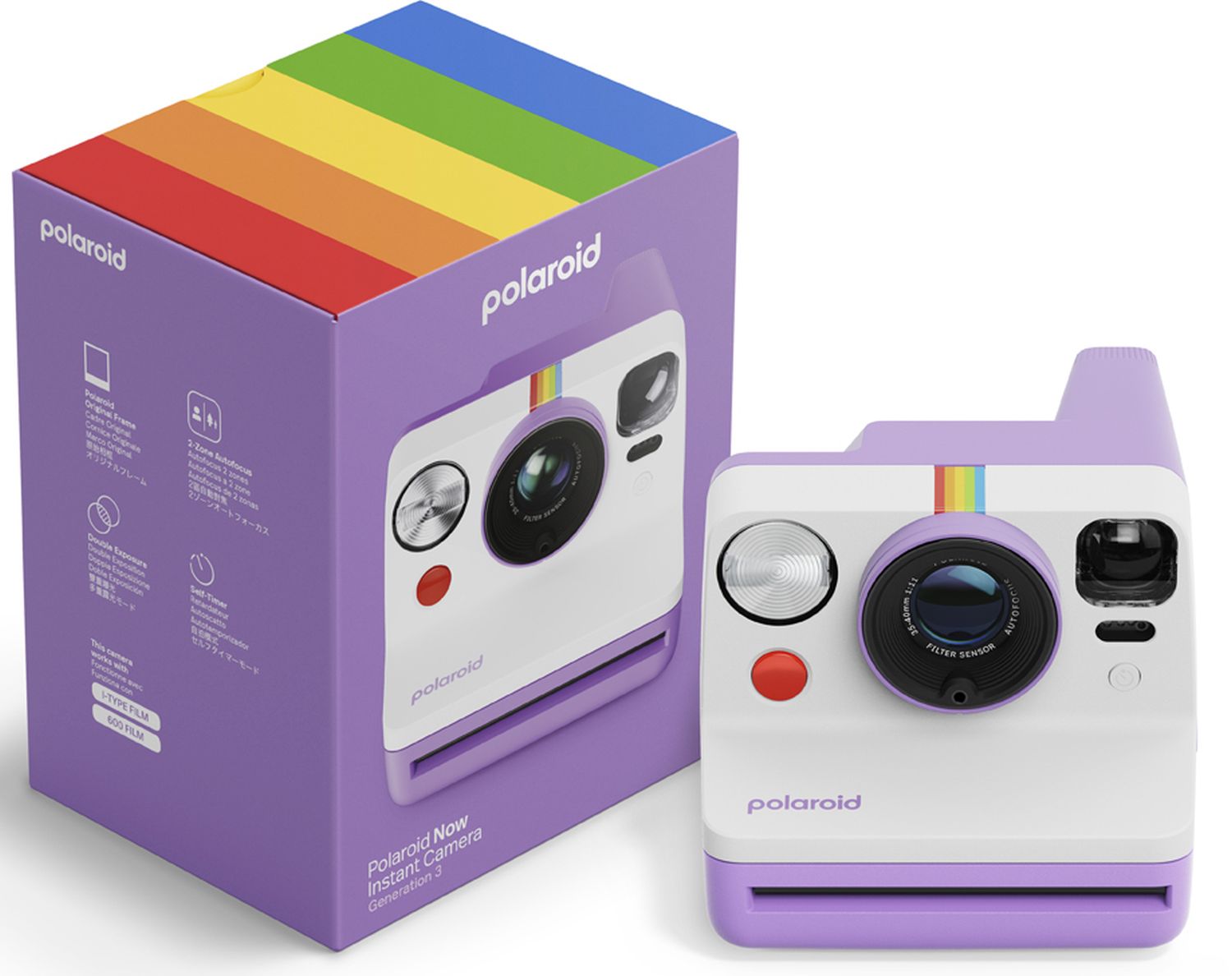 Polaroid Appareil photo instantané Now Gen3 Purple