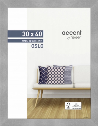 Nielsen Wooden frame 299278 Oslo 30x40cm silver