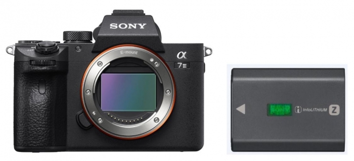 Sony Alpha ILCE-7 III (ILCE7M3) + Sony NP-FZ100 battery