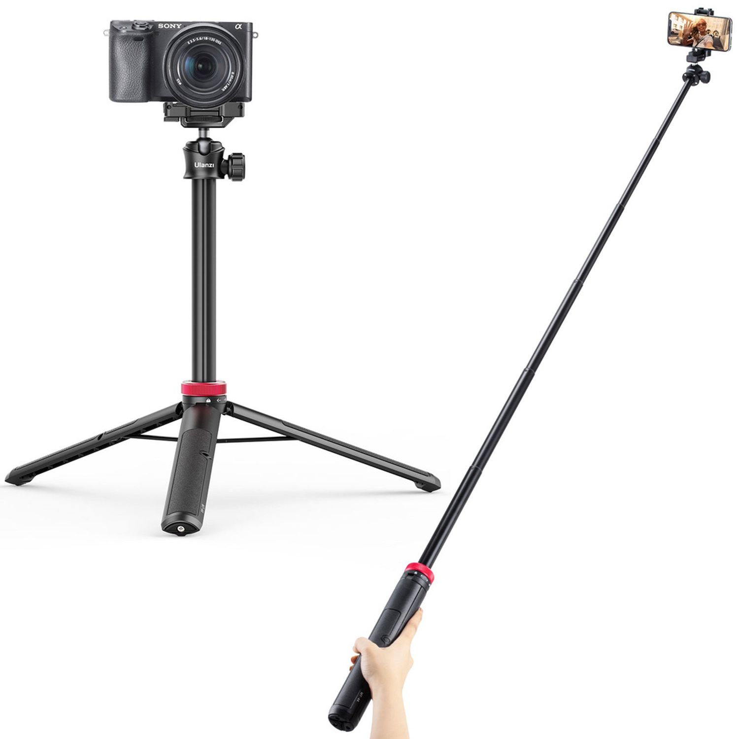 Ulanzi MT 44 Selfie Stick Tripod Black Foto Erhardt