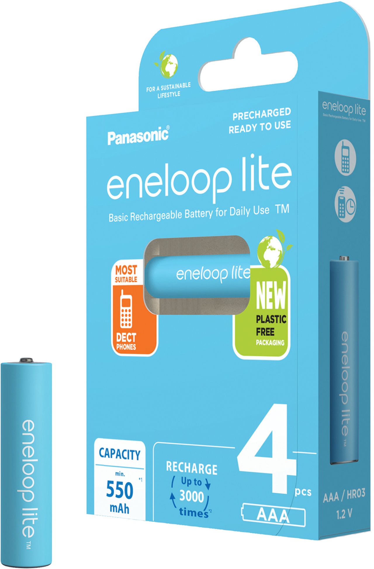 Panasonic Eneloop Lite AAA 550mAh 4er