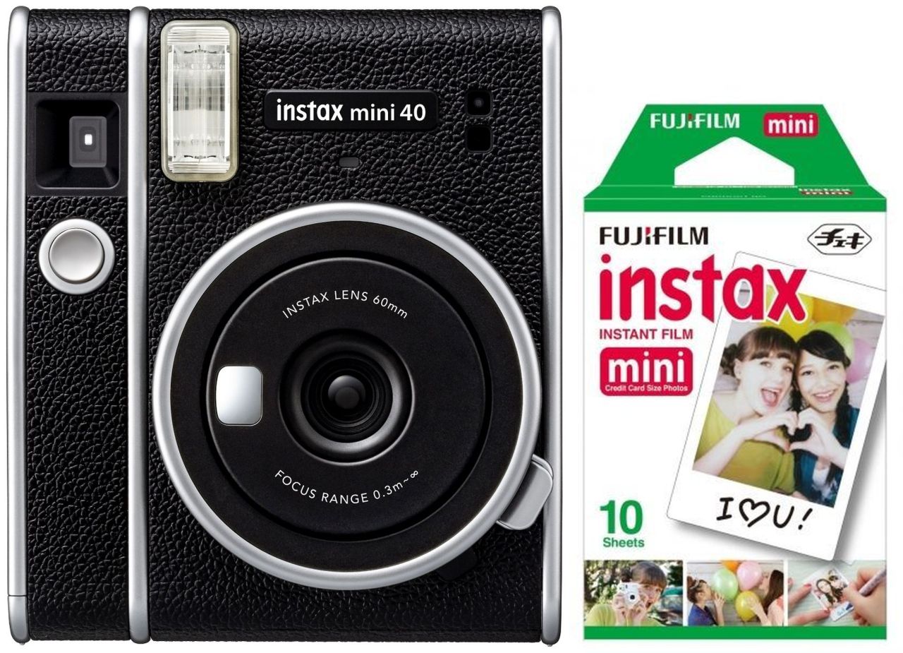 Accessories  Fujifilm Instax Mini 40 EX D black + Mini Film Single