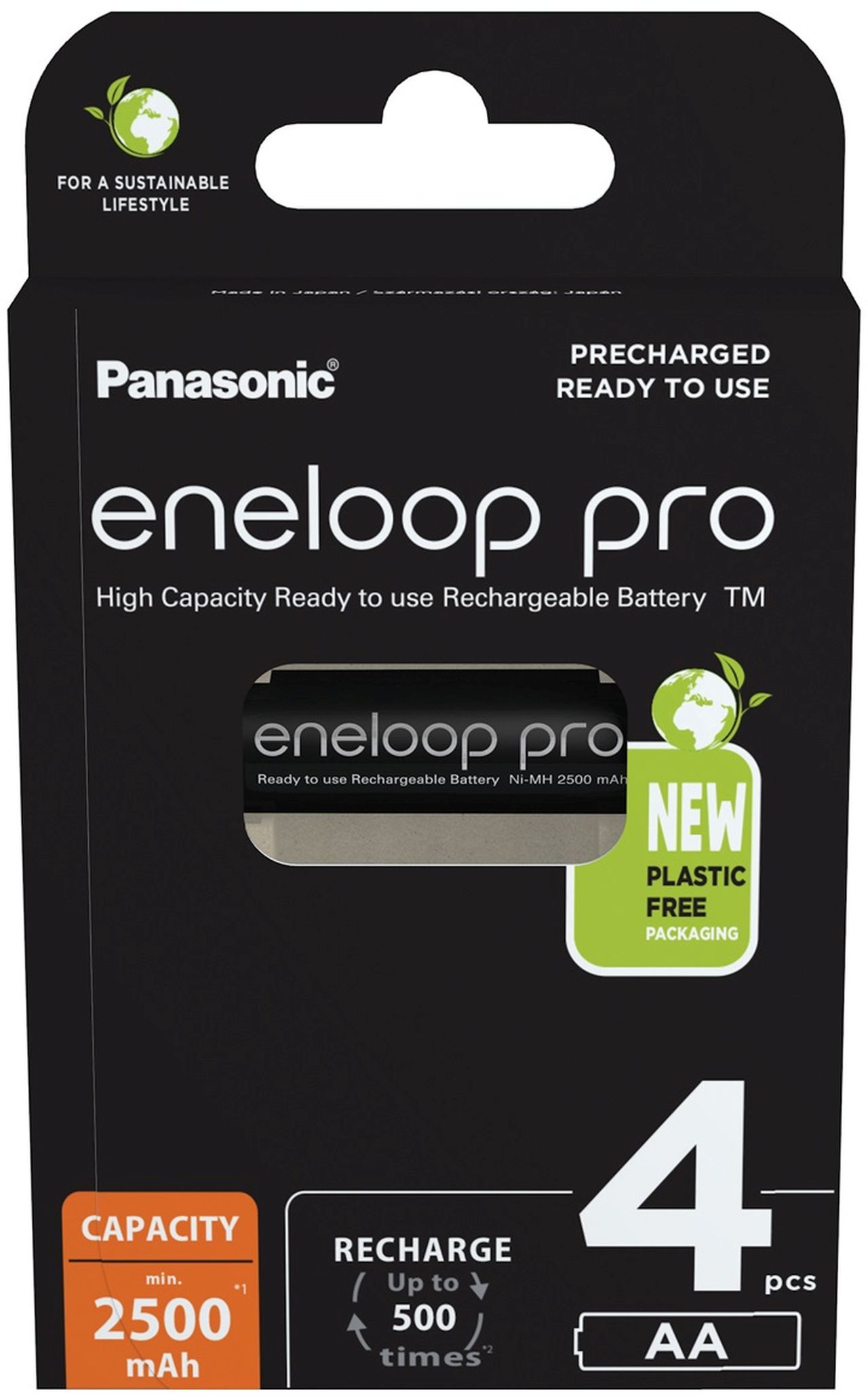 Panasonic eneloop pro Akku AA-Mignon 2500mAh 4er-Pack