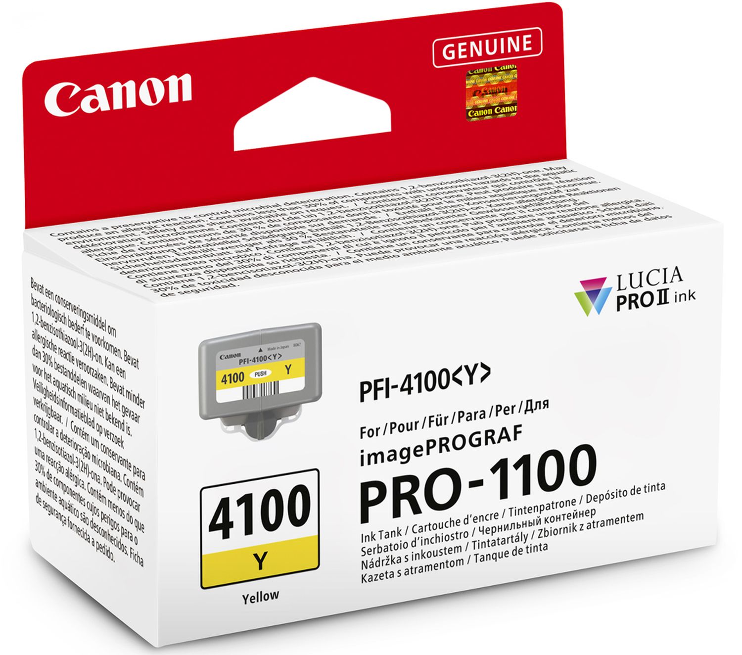 Technische Daten  Canon PFI-4100Y gelb für PRO-1100