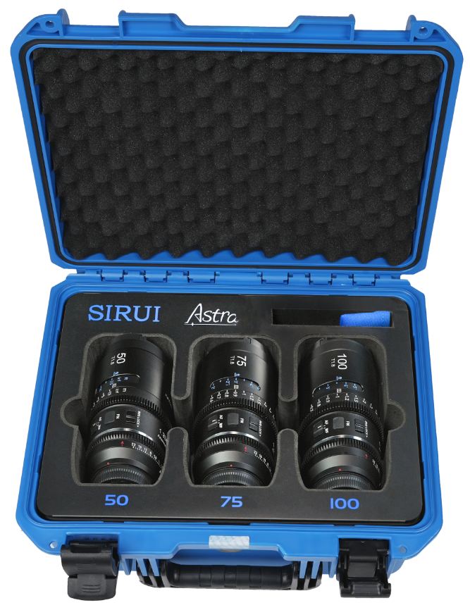 SIRUI Astra 50mm+75mm+100mm T1.8 1.33x Full Frame L Mount NF