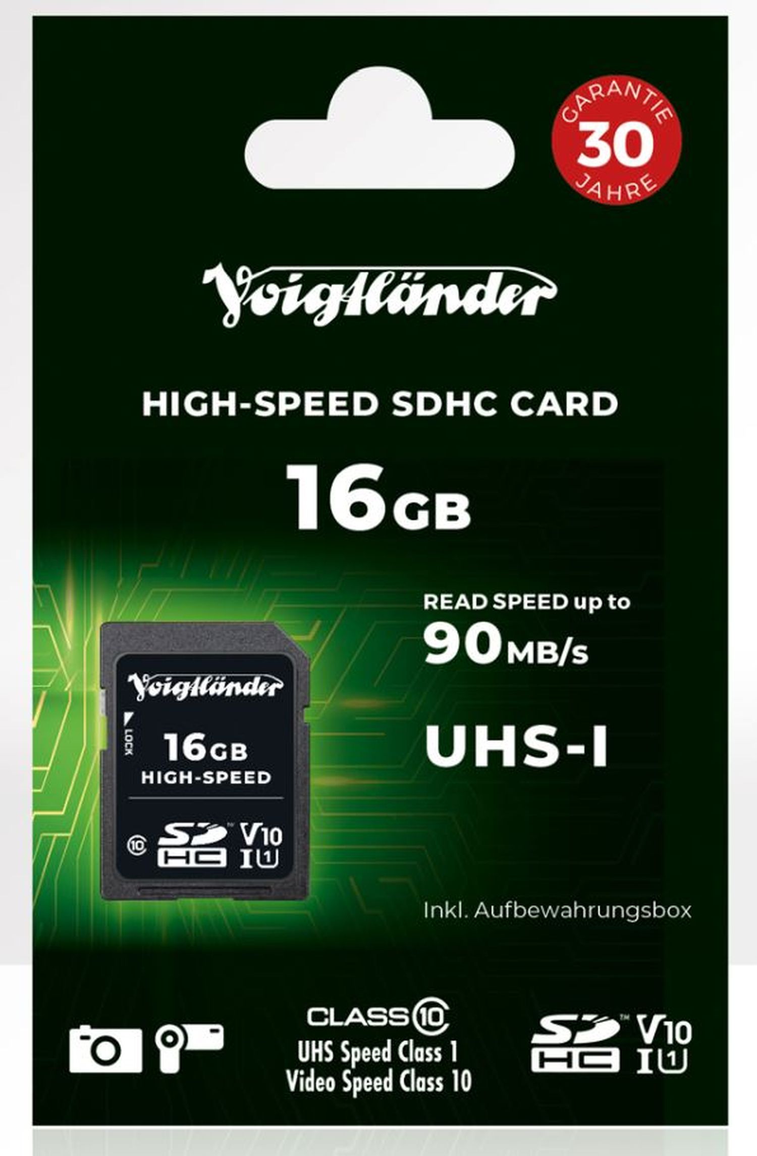 Voigtländer High-Speed SDHC 16GB UHS-I