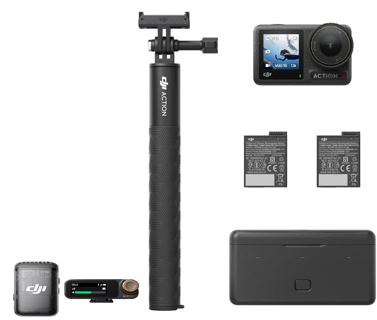 DJI Osmo Action 4 Adventure Combo + DJI MIC 2 (1TX + 1RX)