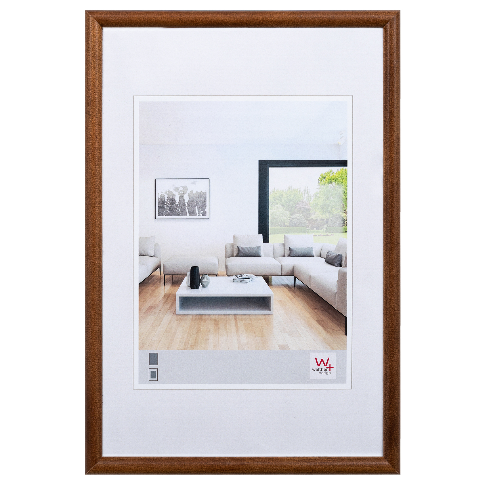 Walther Wooden frame Bolzano 10x15cm, walnut