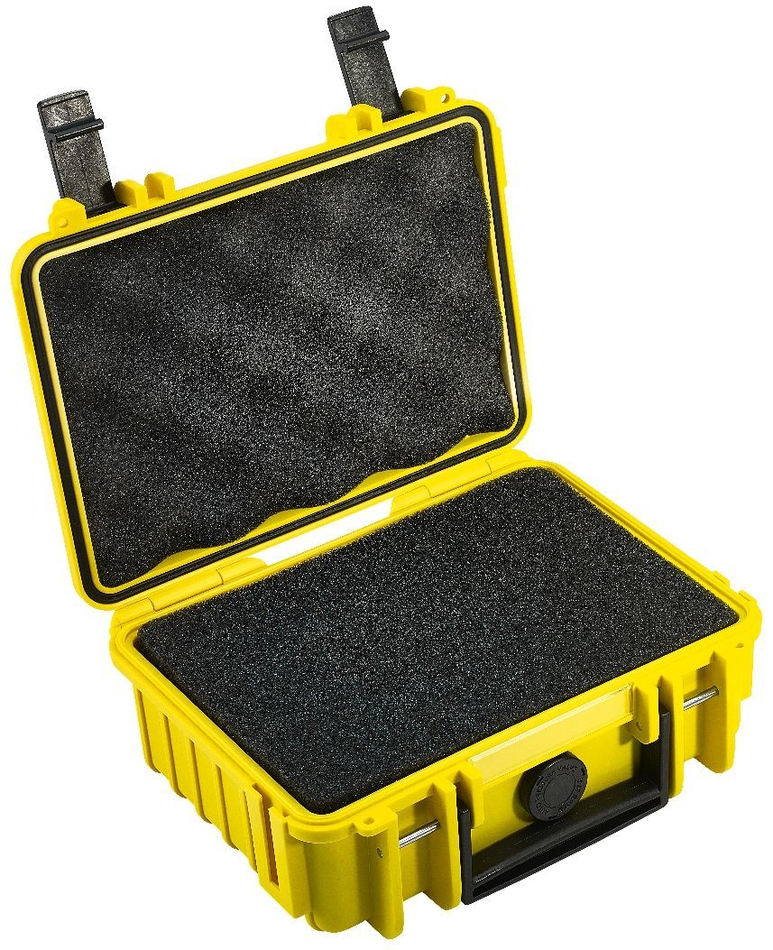 B&W Case Type 500 gelb mit Schaumstoffeinsatz