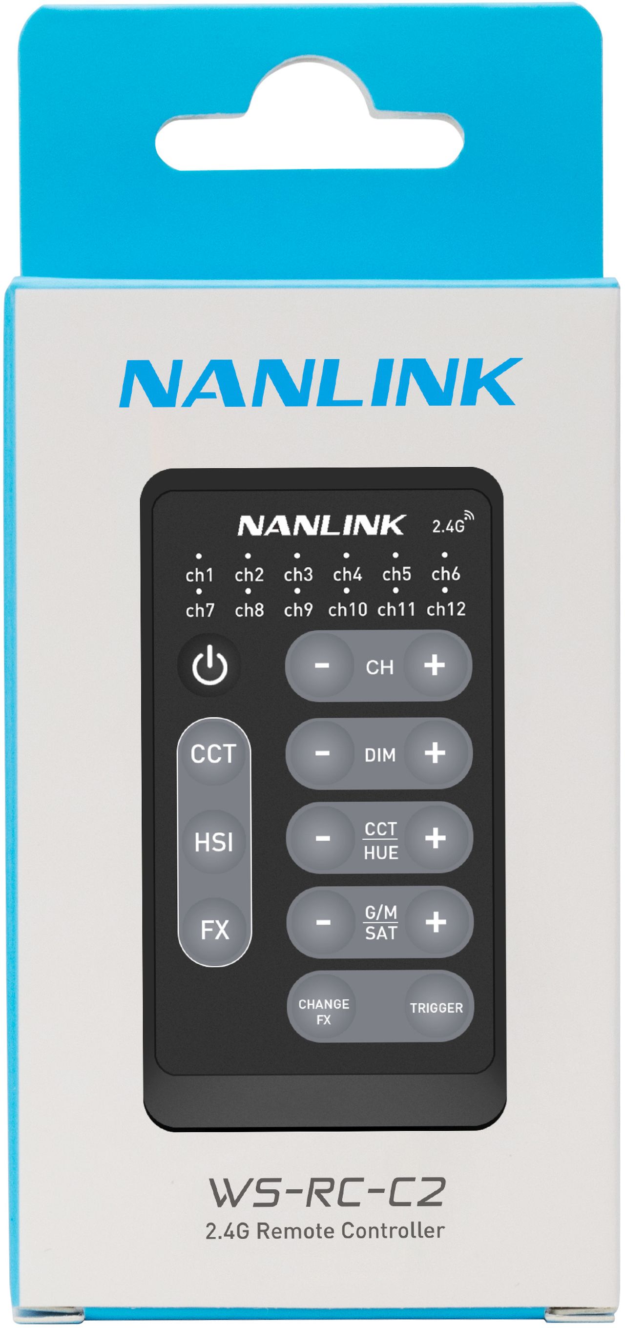 NANLINK RGB- und Bi-Color-Funk-Fernbedienung WS-RC-C2