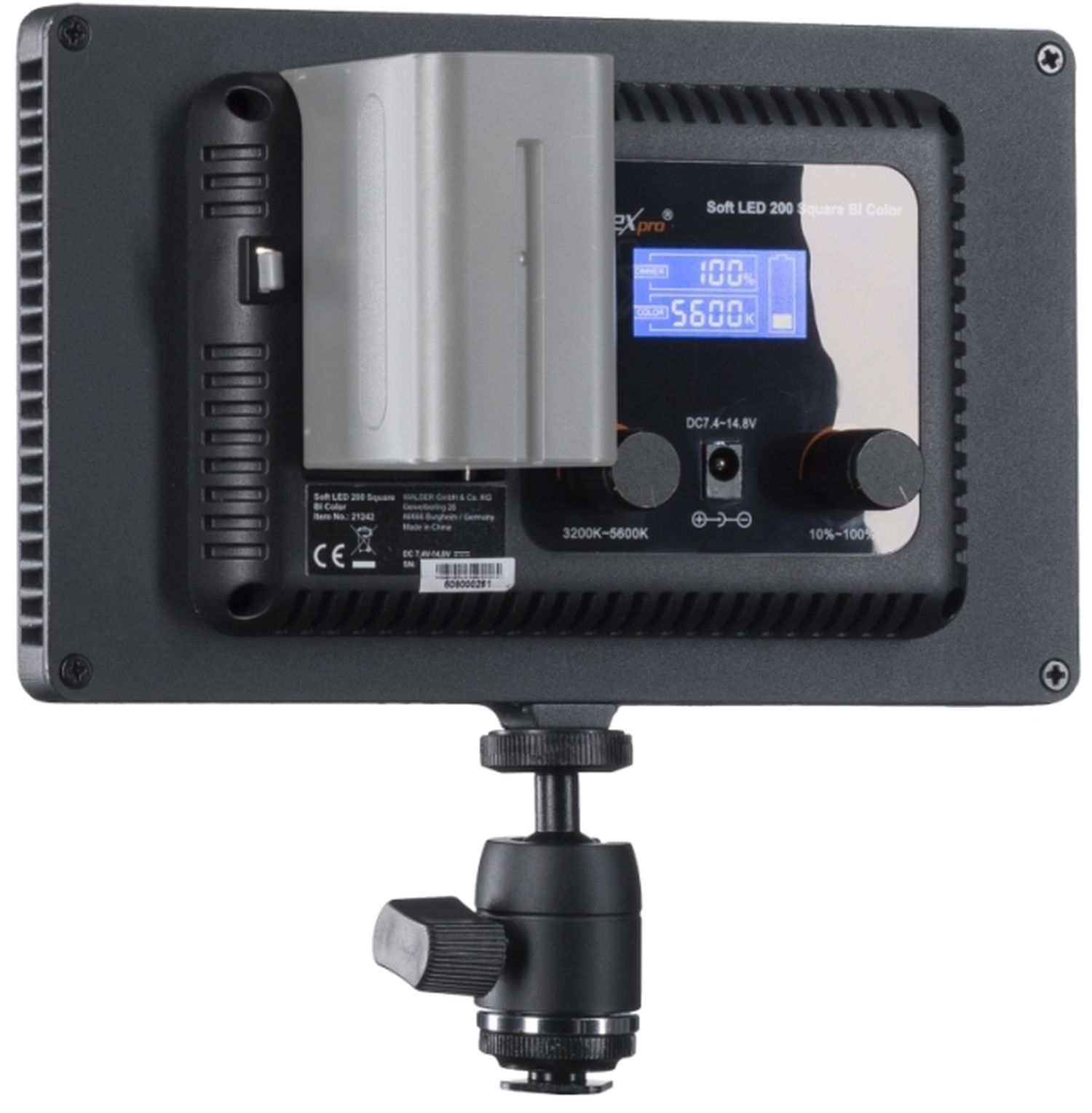 Walimex pro Soft LED 200 Square Bi Color 