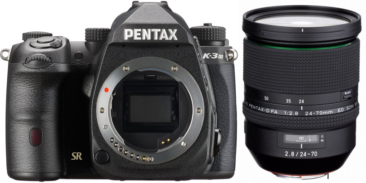 Pentax K-3 Mark III black + HD 24-70 mm f2.8 ED