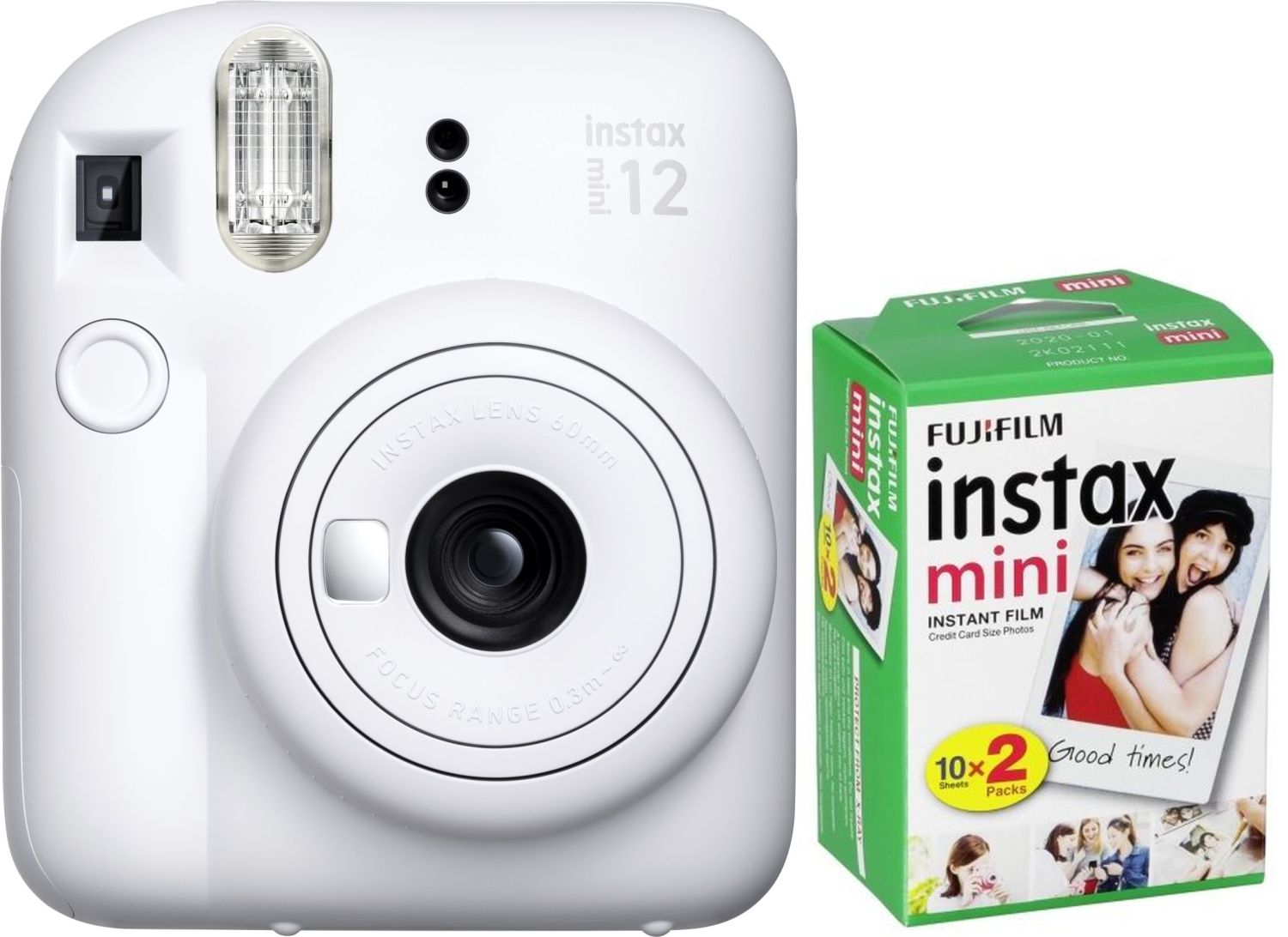 Fujifilm Instax Mini 12 clay white + Mini Film DP