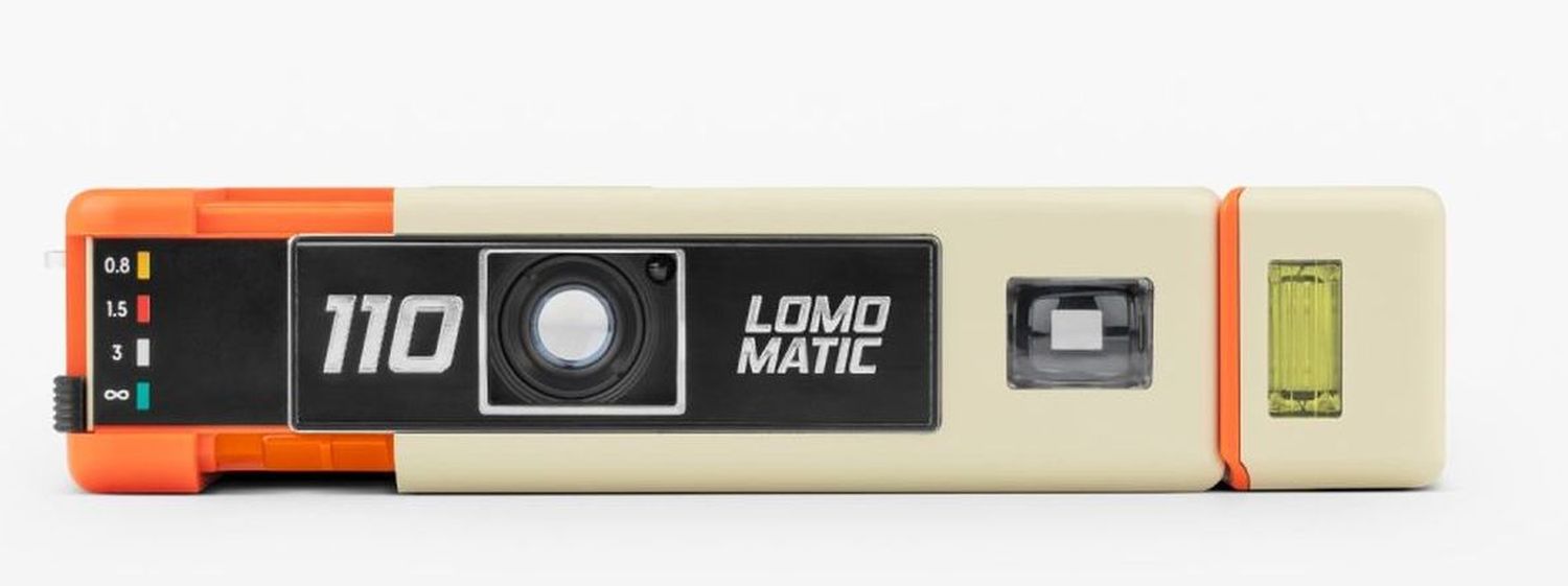 Lomography Lomomatic 110 Kamera & Blitz Golden Gate