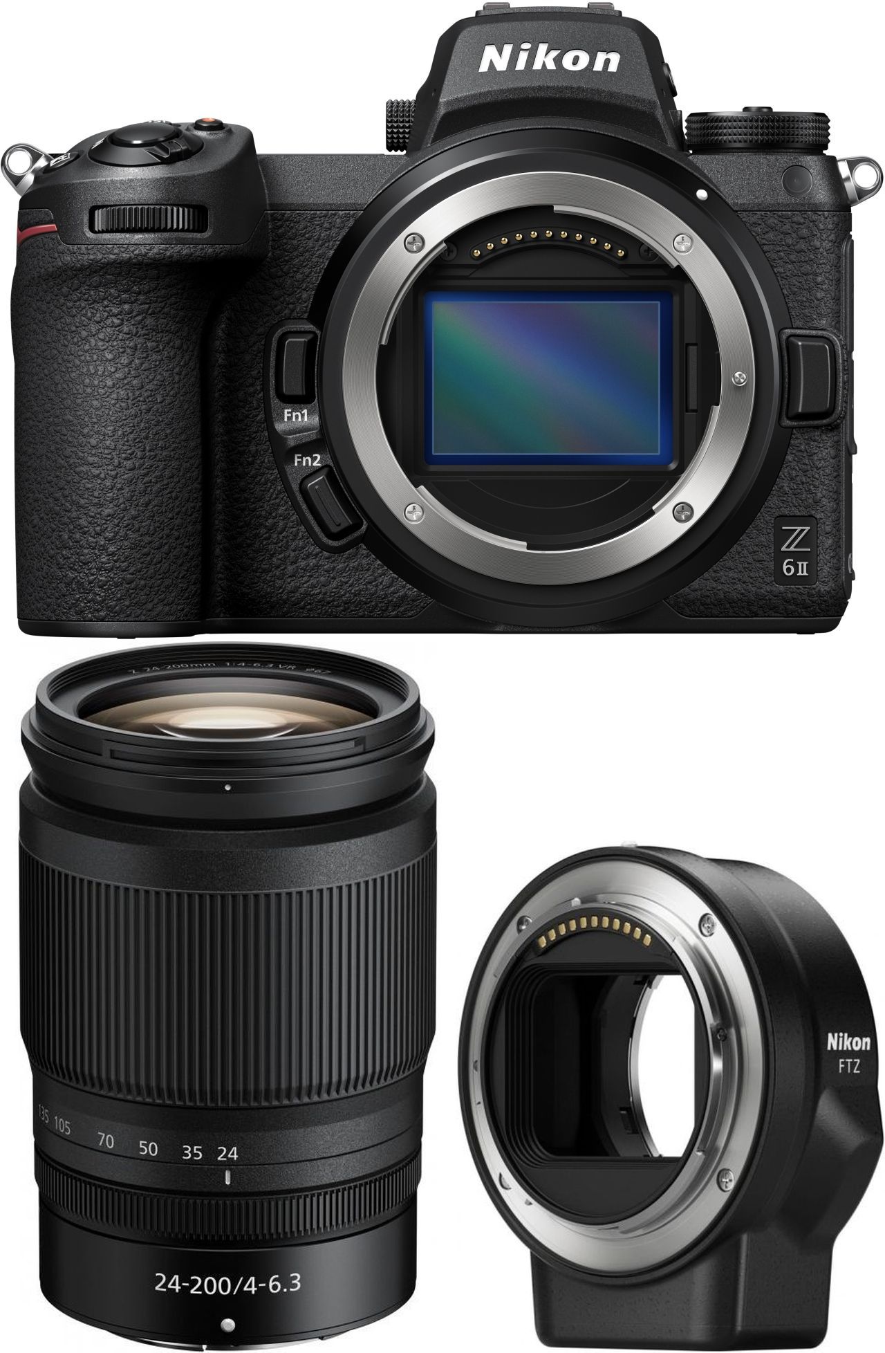 Nikon Z6 II + Z 24-200mm f4-6,3 VR + adaptateur baïonnette FTZ