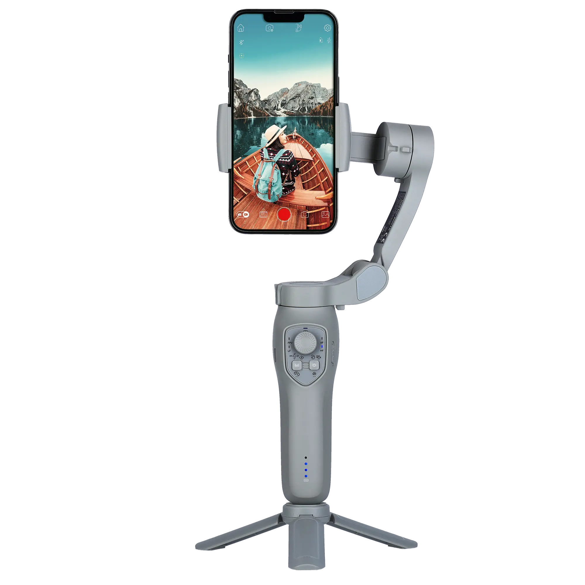 Stabilizzatore Iphone Stabilisateur Smartphone Rollei Steady Butler 3 SE - Gimbal 3 Axes Pliable Pour IPhone/Android TikTok Video Tiktok Youtube