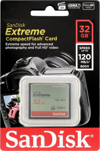 SanDisk Extreme CF 32GB 120MB/s - Foto Erhardt