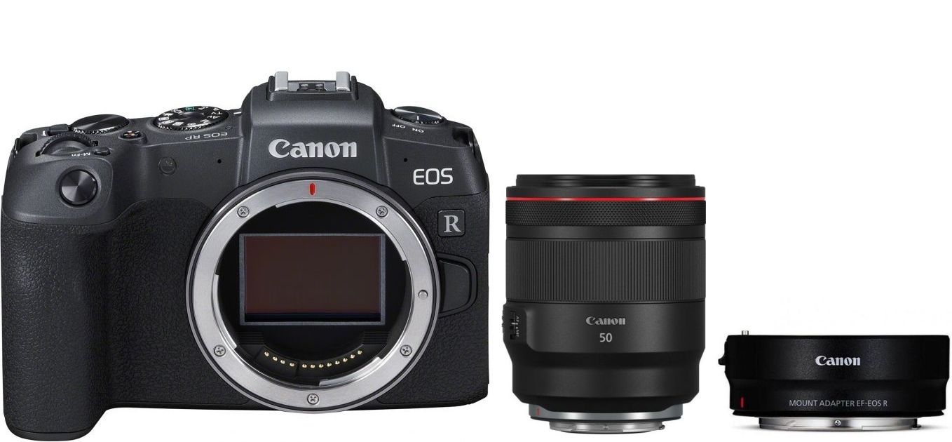 Canon Boîtier EOS RP + adaptateur EF-EOS R + RF 50mm f1,2 L USM