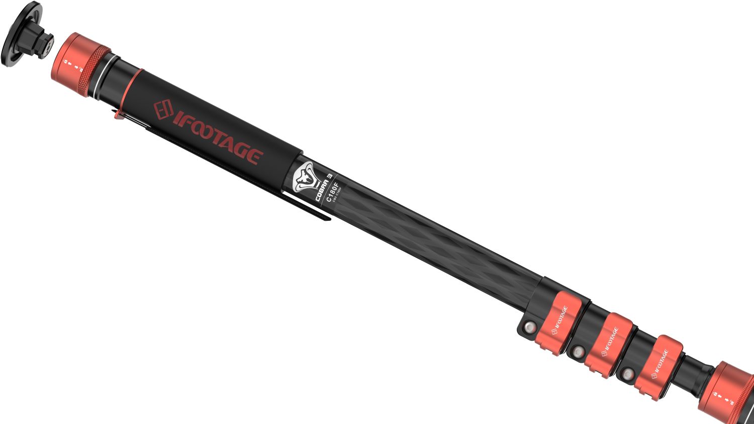 iFootage Cobra 3 Carbon fiber Flip lock Monopod