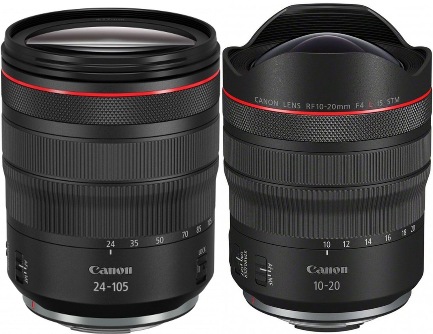 Technische Daten  Canon RF 10-20mm f4 L IS STM + RF 24-105mm f4 L IS USM