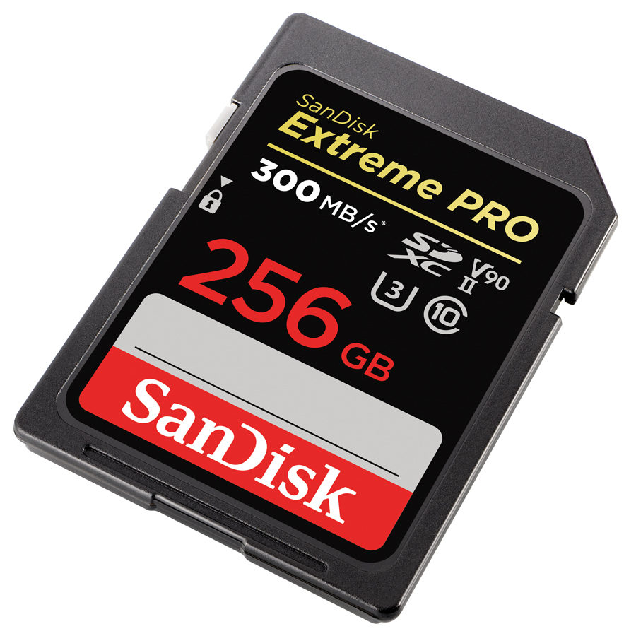 SanDisk SDXC Extreme Pro 256GB 300MB/s V90 UHS II - SD 