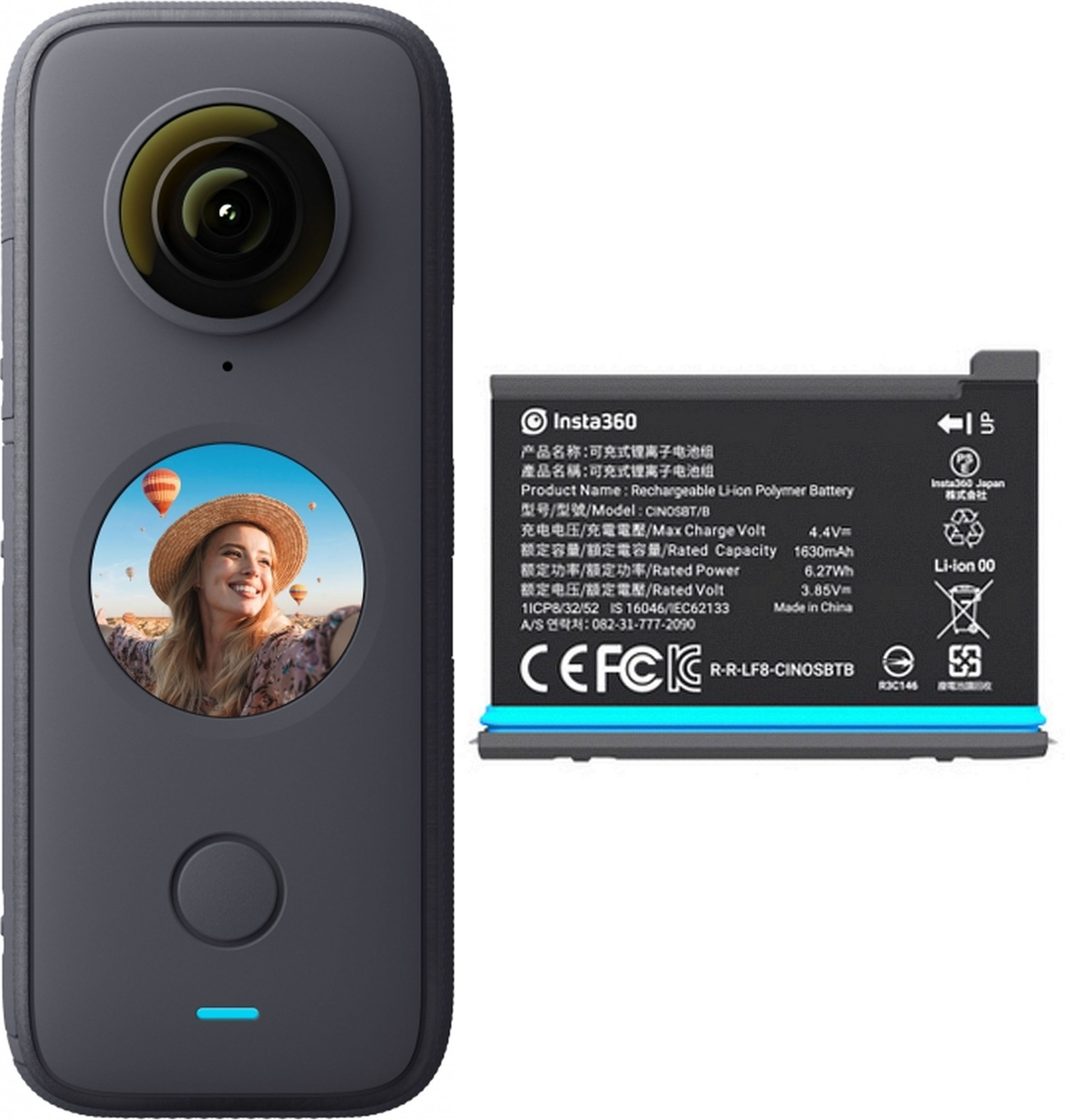 INSTA360 ONE X2 + spare battery 1630 mAh - Foto Erhardt