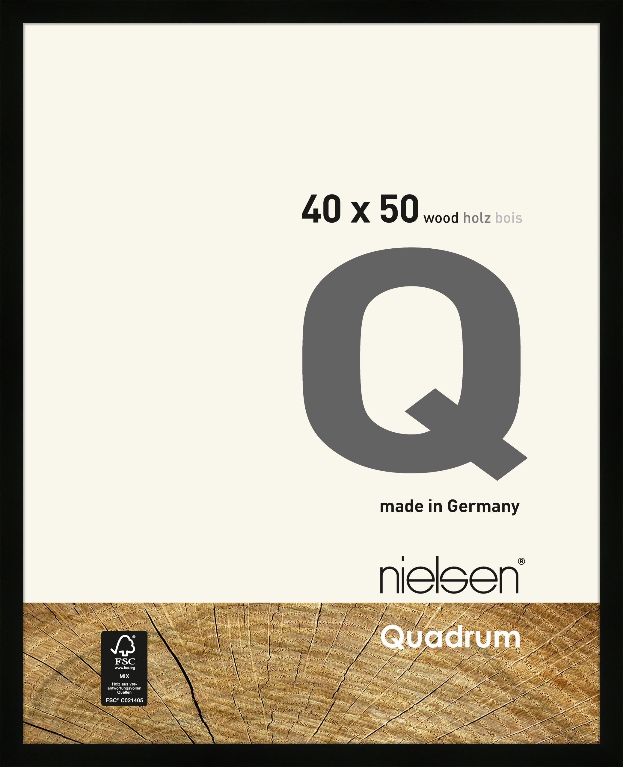 Nielsen 6540001 Quadrum black 40x50cm