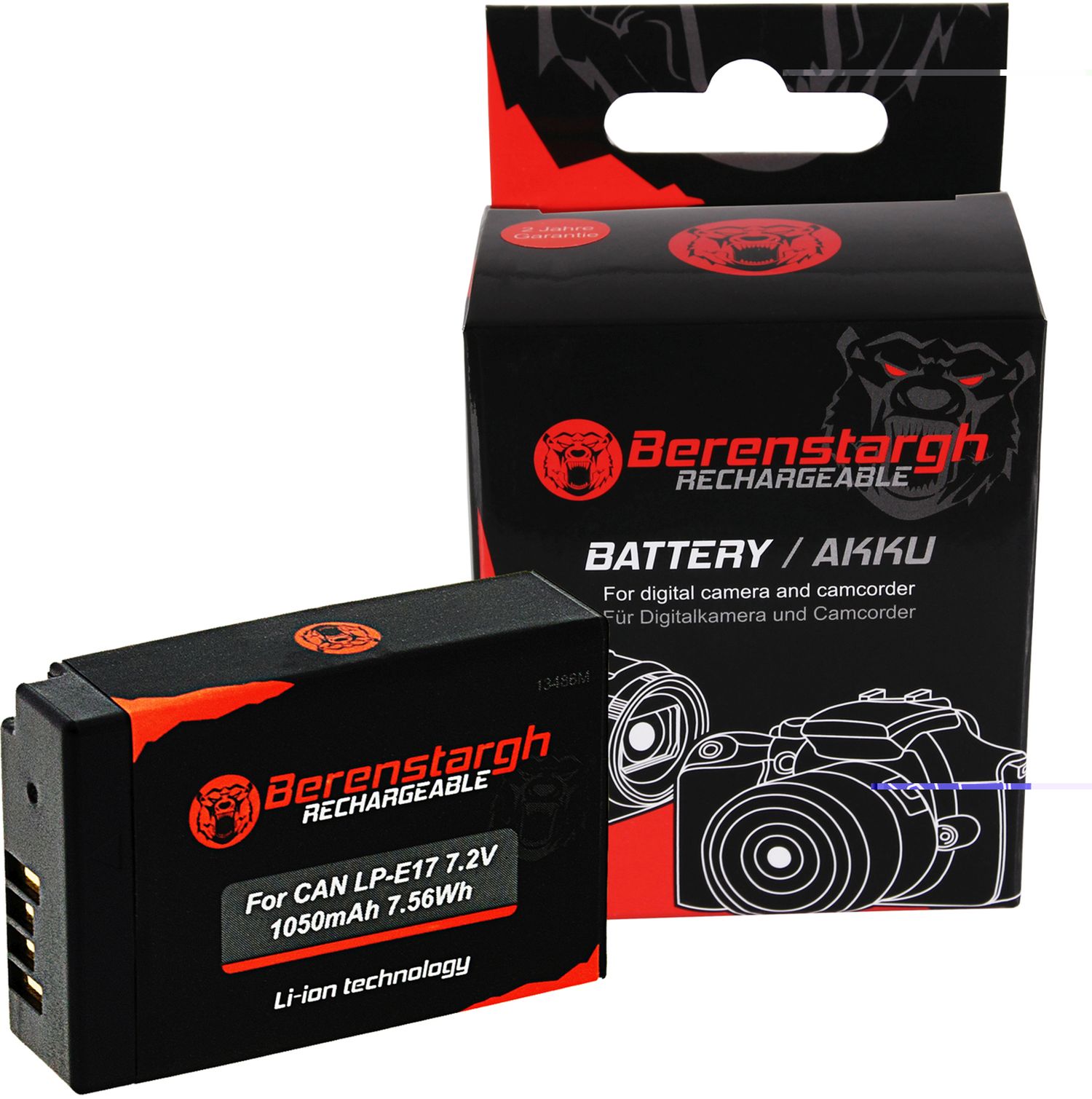 Berenstargh Akku Canon LP-E17 1050mAh