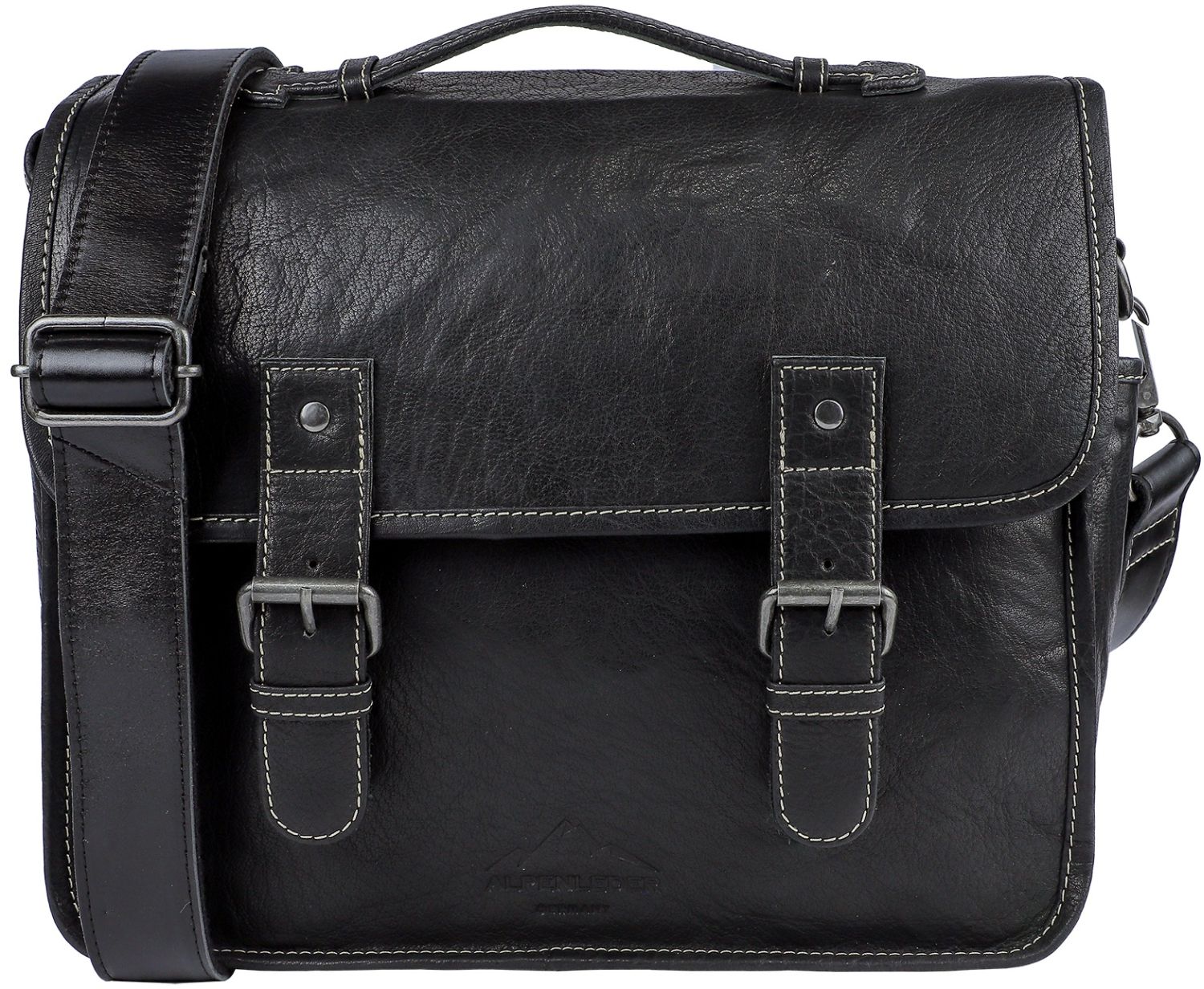 Alpine Leather Camera Bag Reporter Ebony