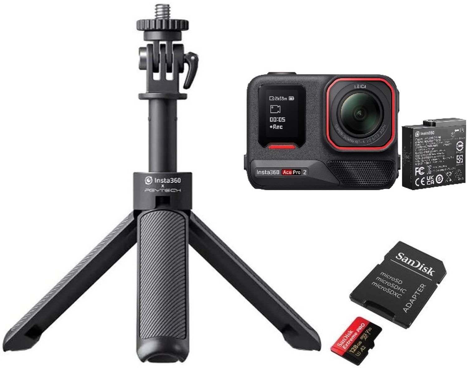 INSTA360 Ace Pro 2 Single Battery Lets go bundle