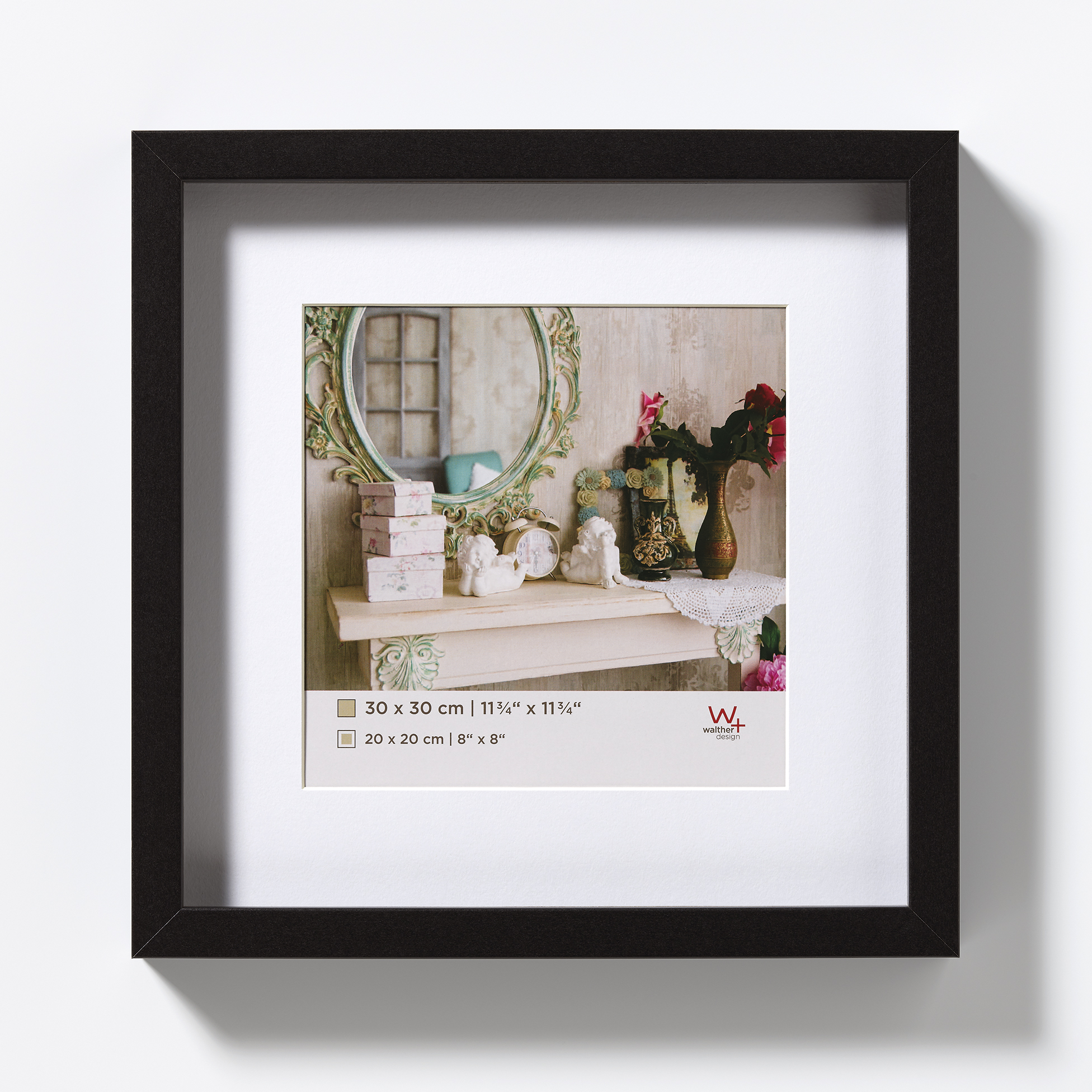 Stockholm 3D wooden frame 040X040 BLACK