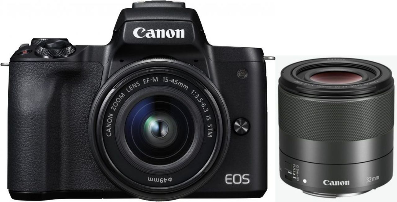 Canon EOS M50 + EF-M f3,5-6,3 15-45mm Kit + EF-M 32mm f1,4 STM