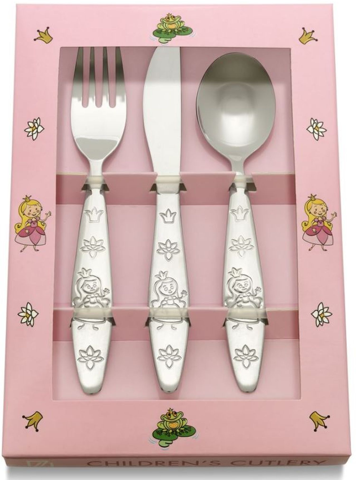 Zilverstad 4250070 Princess childrens cutlery set 3 pcs.