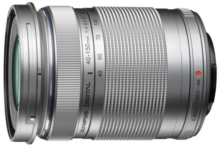 Olympus M.Zuiko 40-150mm 1:4-5,6 ED R silber + Wrapping Case