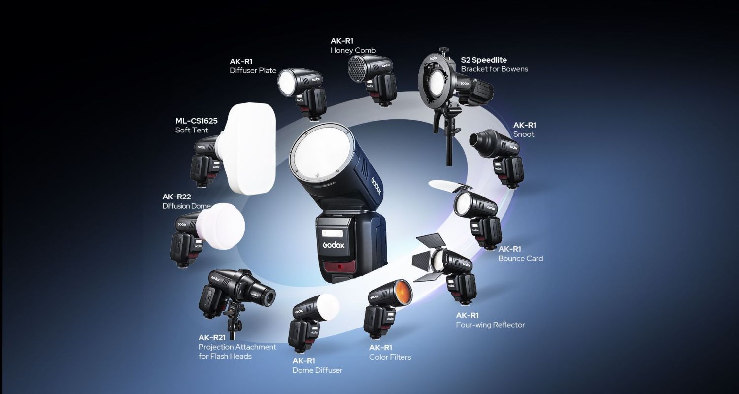 Godox V100 F round flash unit for Fuji - Foto Erhardt Godox V100 F round flash unit for Fuji - Foto Erhardt