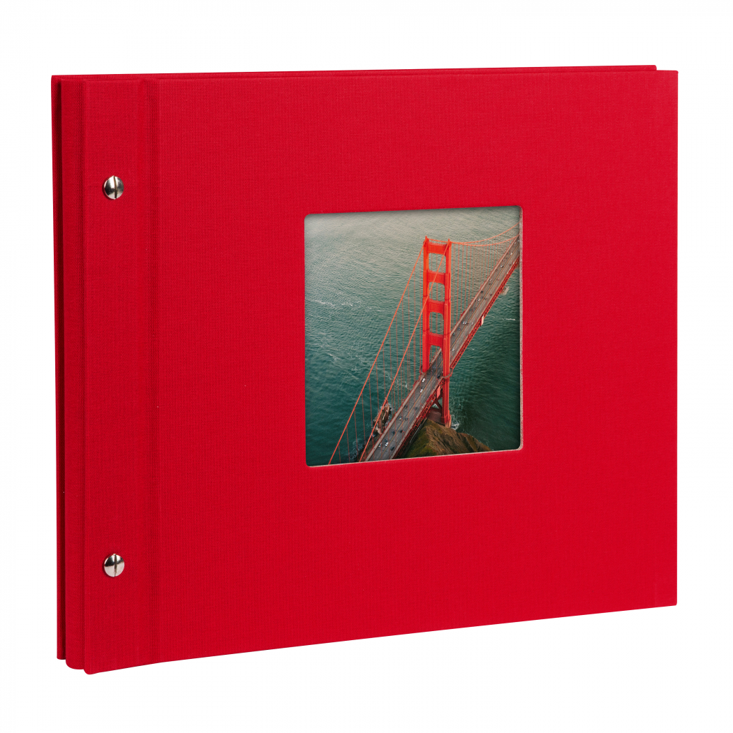 Goldbuch Screw album red 26 984 30x25cm