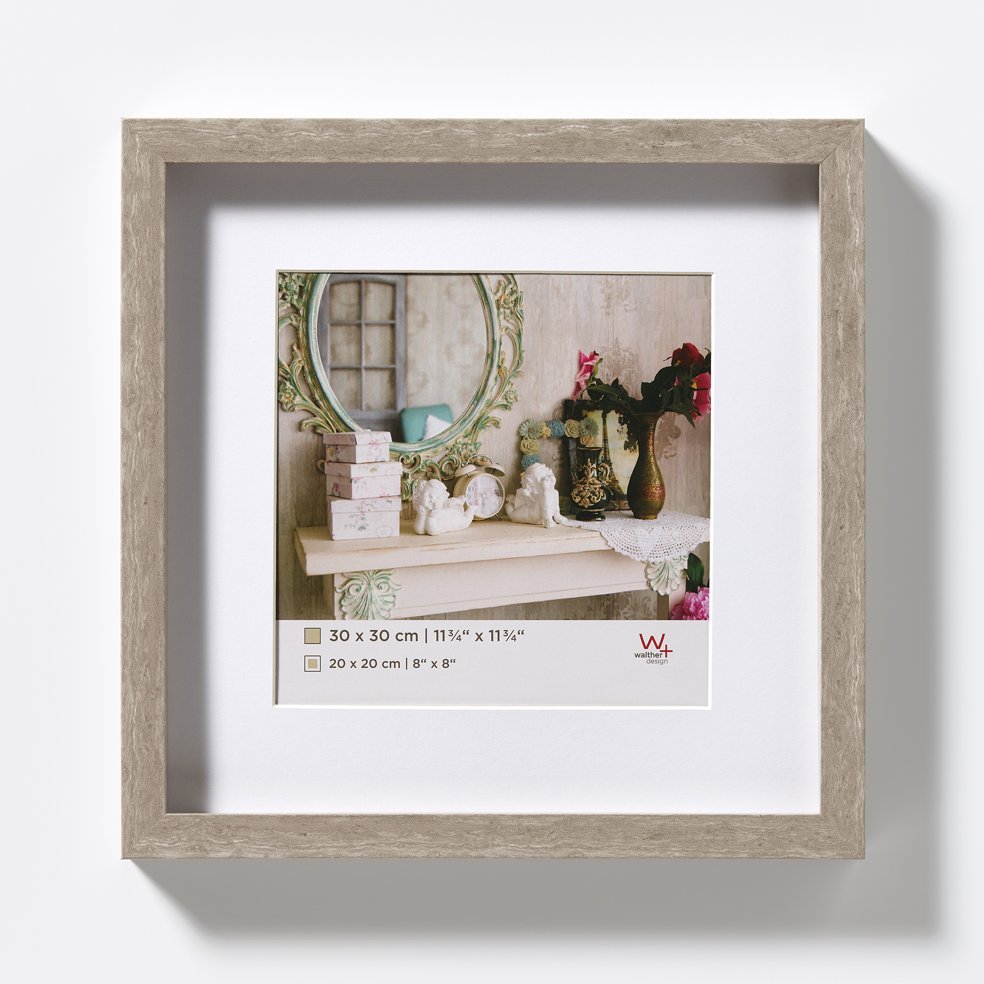 Stockholm 3D wooden frame 040X040 GREY